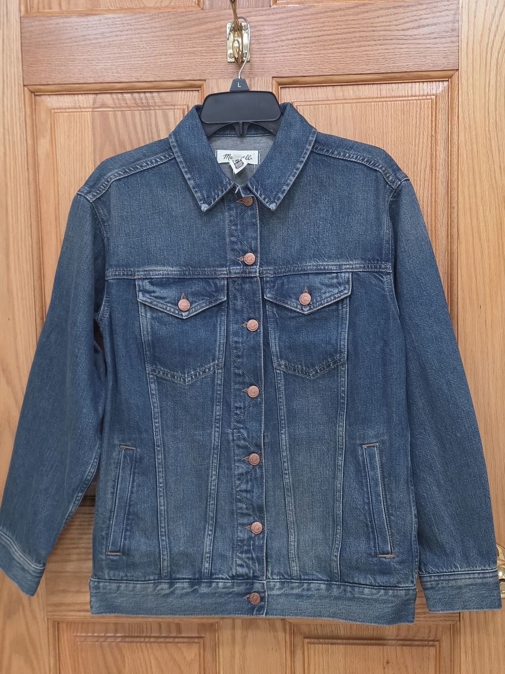 Madewell Button-Front Denim Jacket in Charleston Wash, XS, NWT